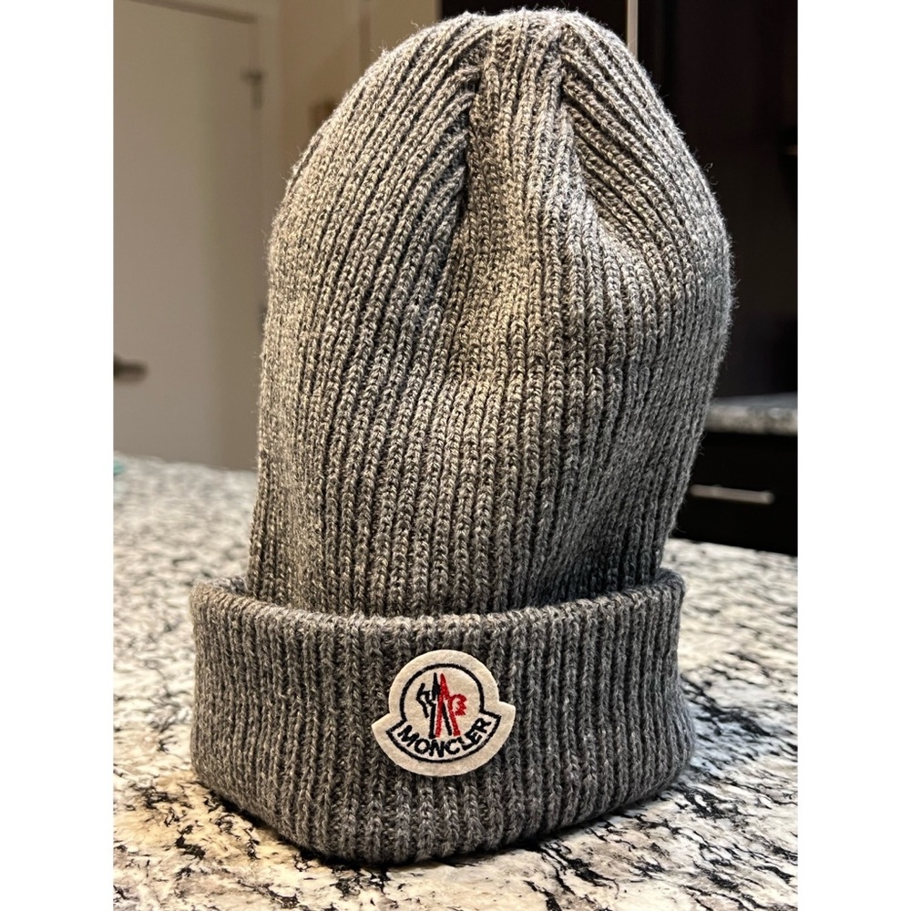 Moncler gray beanie - never worn
